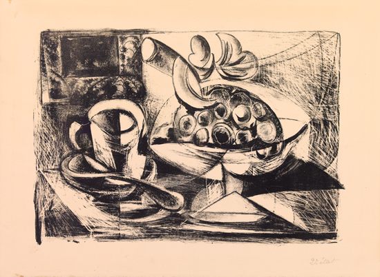 Appraisal: PABLO PICASSO Nature morte au compotier Lithograph x mm x