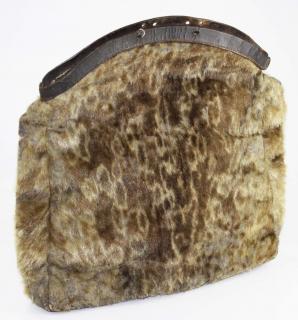 Appraisal: Inuit sealskin possibles bag copper rivet hand stitched x Inuit