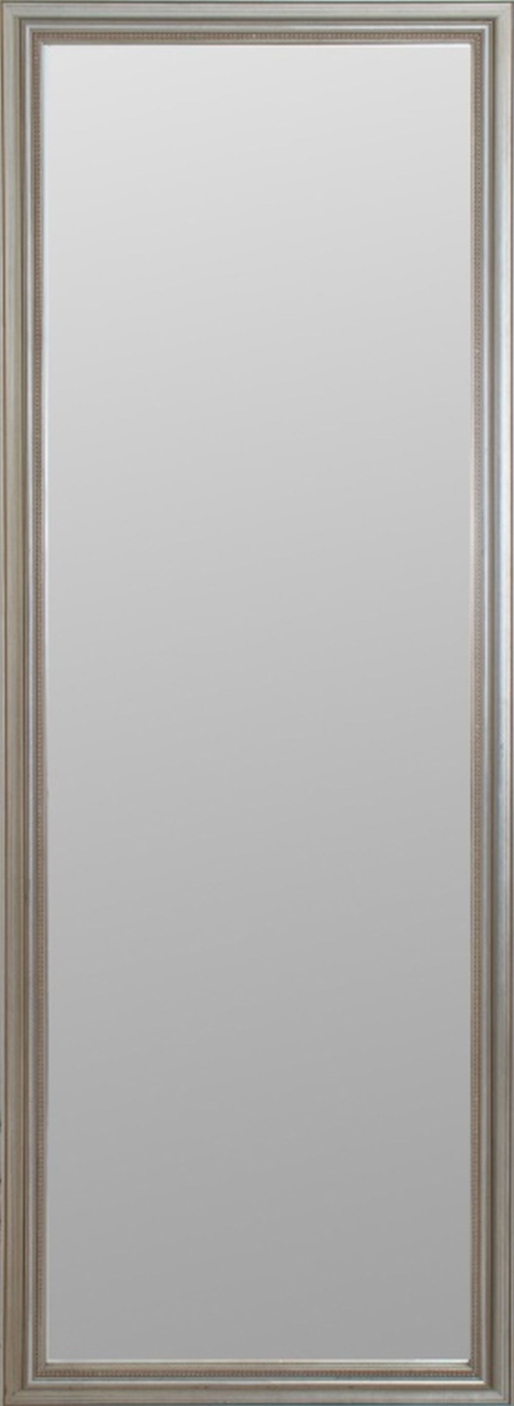 Appraisal: CONTEMPORARY SILVERED WOOD-FRAMED MIRROR Contemporary Silvered Wood Framed Mirror rectangular