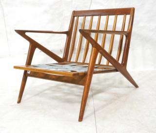 Appraisal: Poul Jensen Danish Modern Teak Lounge Chair Frame Poul Jensen