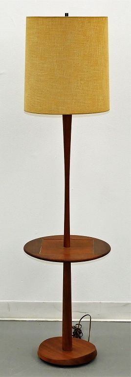 Appraisal: Laurel Lamp Co Walnut MCM Table Floor Lamp United States