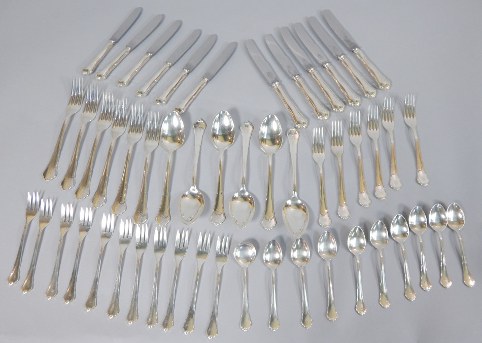 Appraisal: A quantity of continental white metal some pieces stamped oz