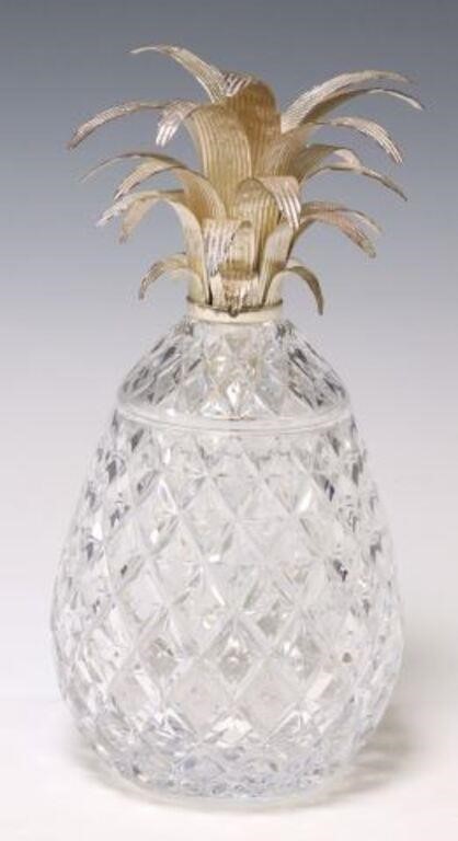 Appraisal: William Yeoward Isadora pineapple centerpiece st c with silver-tone metal