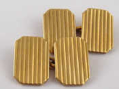 Appraisal: A pair of carat gold cufflinks gms