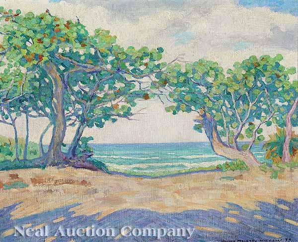 Appraisal: James Mallory Willson American Florida - Along the Florida Beach