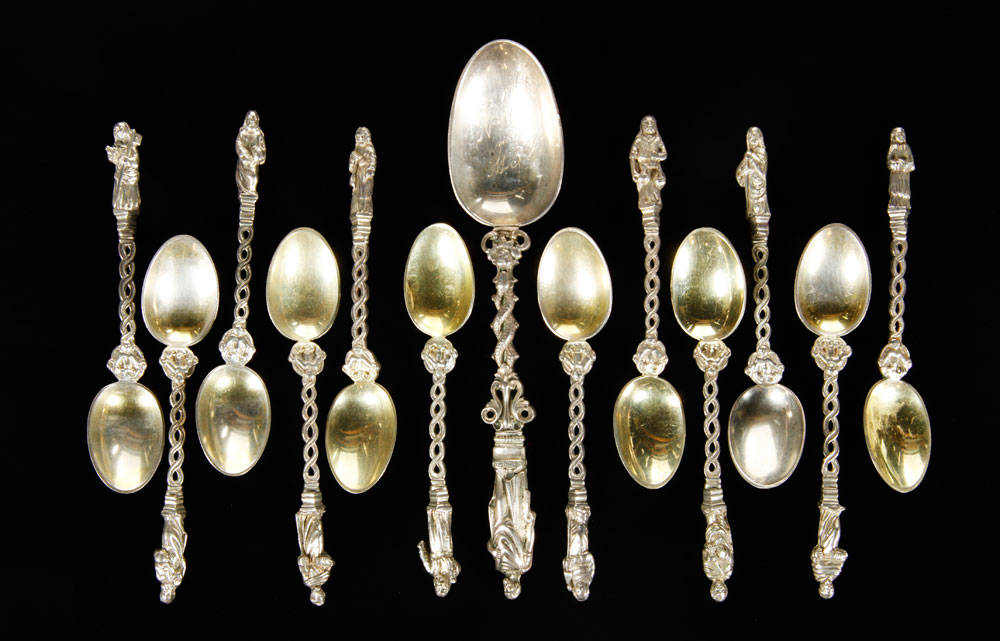 Appraisal: - Lot of Gorham Apostle Spoons Lot of twelve Gorham