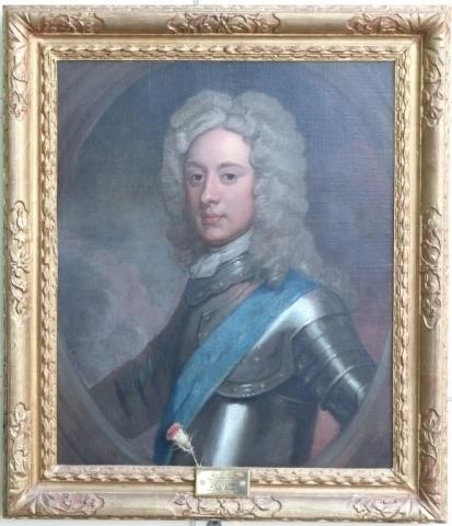 Appraisal: TH C OIL PAINTING ON CANVAS PORTRAIT DEPICTINGJOHN CAMPBELL RED