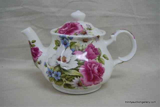 Appraisal: Sadler of England Porcelain China Floral Tea PotPattern name is