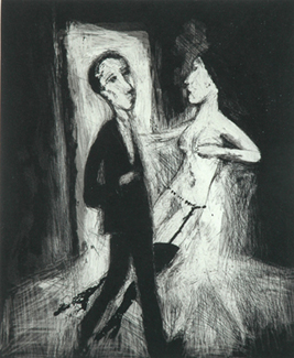 Appraisal: Garry Shead born Tango Lesson etching signed 'Gary Shead' lower