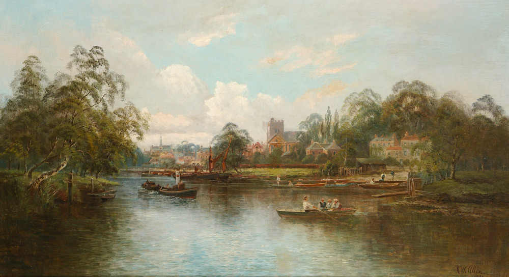 Appraisal: ALLAN Robert Weir British - ''The Thames at Twickenham'' Oil