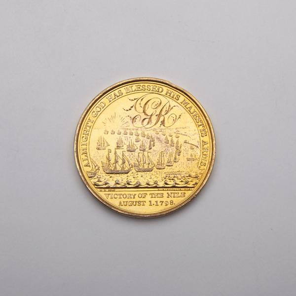 Appraisal: Alexander Davison s Gilt Bronze Victory of the Nile Medal