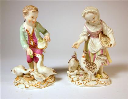 Appraisal: Pair of Meissen porcelain figures th century