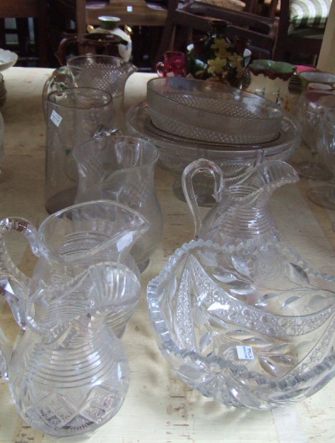 Appraisal: A quantity of th th century cut glass ware including