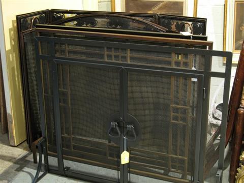 Appraisal: SIX NEW FIRE SCREENS ASSORTED STYLES h w d in