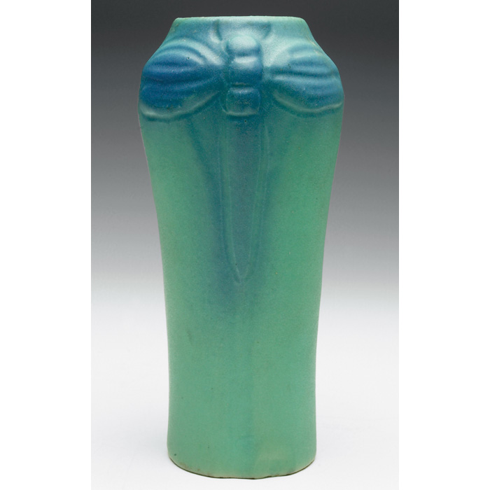 Appraisal: Van Briggle vase c slender shape with a pair of