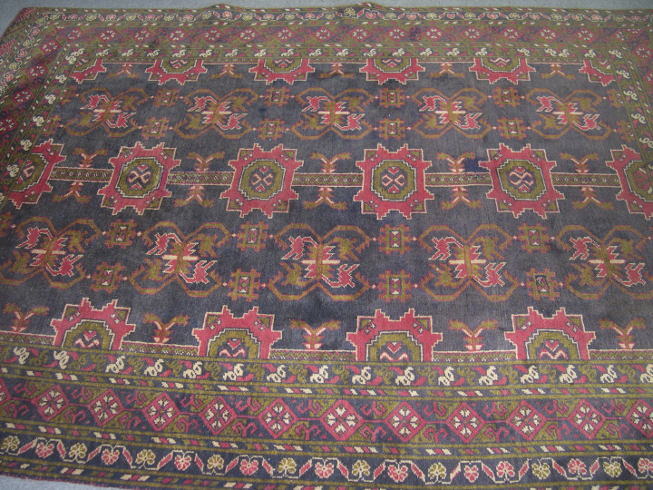 Appraisal: Semi-Antique Turkoman Carpet ' x '