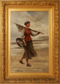 Appraisal: AUGUST HAGBORG OIL ON CANVAS AUGUST HAGBORG SWEDISH - OIL