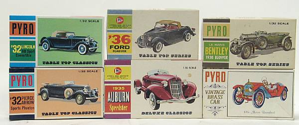 Appraisal: Pyro plastic model kits Lot consists of mid th century