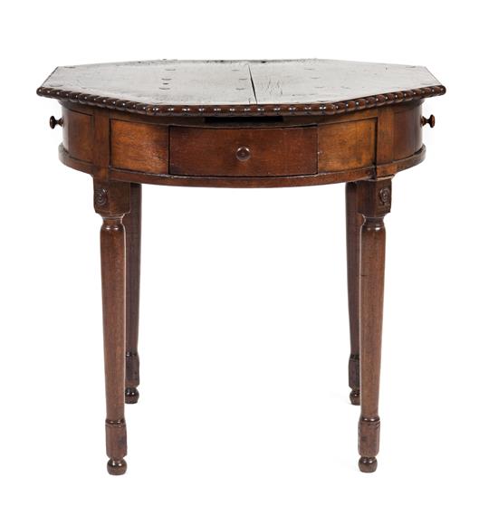 Appraisal: Sale Lot A Continental Oak Side Table having an octagonal