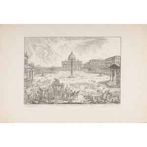 Appraisal: After Giovanni Battista Piranesi th Century two engravings Veduta della