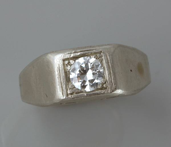 Appraisal: A diamond and k white gold ring k white gold