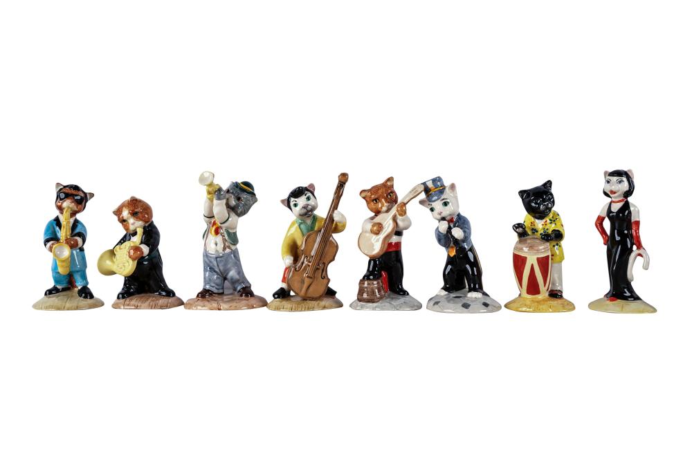 Appraisal: BESWICK PORCELAIN CAT BANDblack printed factory marks comprising 'Feline Flamenco'