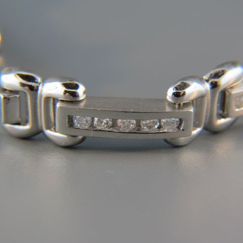 Appraisal: Diamond Platinum Bracelet round diamonds totaling carats high grade over