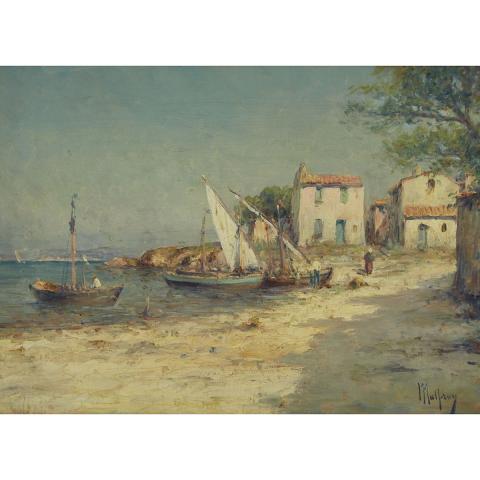 Appraisal: Henri Malfroy - ENVIRONS DE MARTIGUES PROVENCE French Oil on