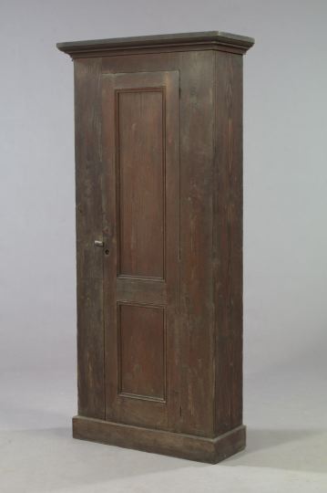 Appraisal: Vernacular American Walnut Cupboard second half th century the molded