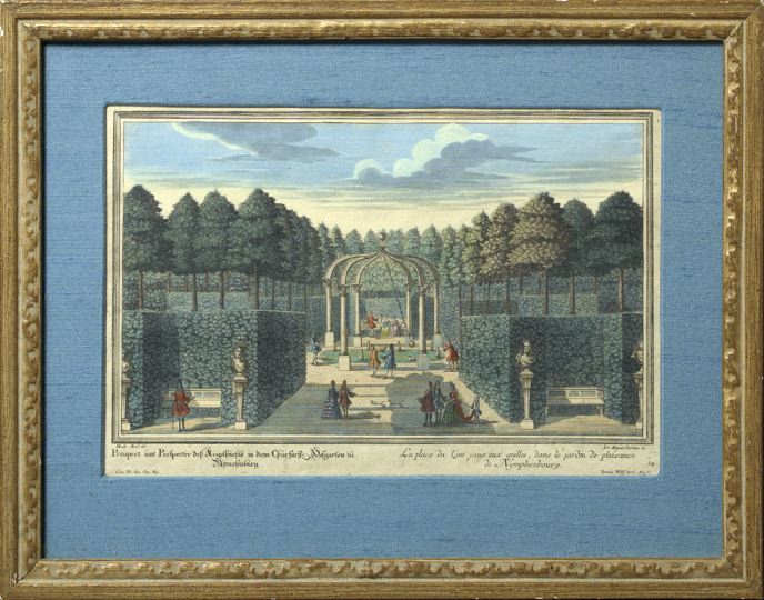 Appraisal: Continental School th Century View of the Gardens Nymphenburg Palace