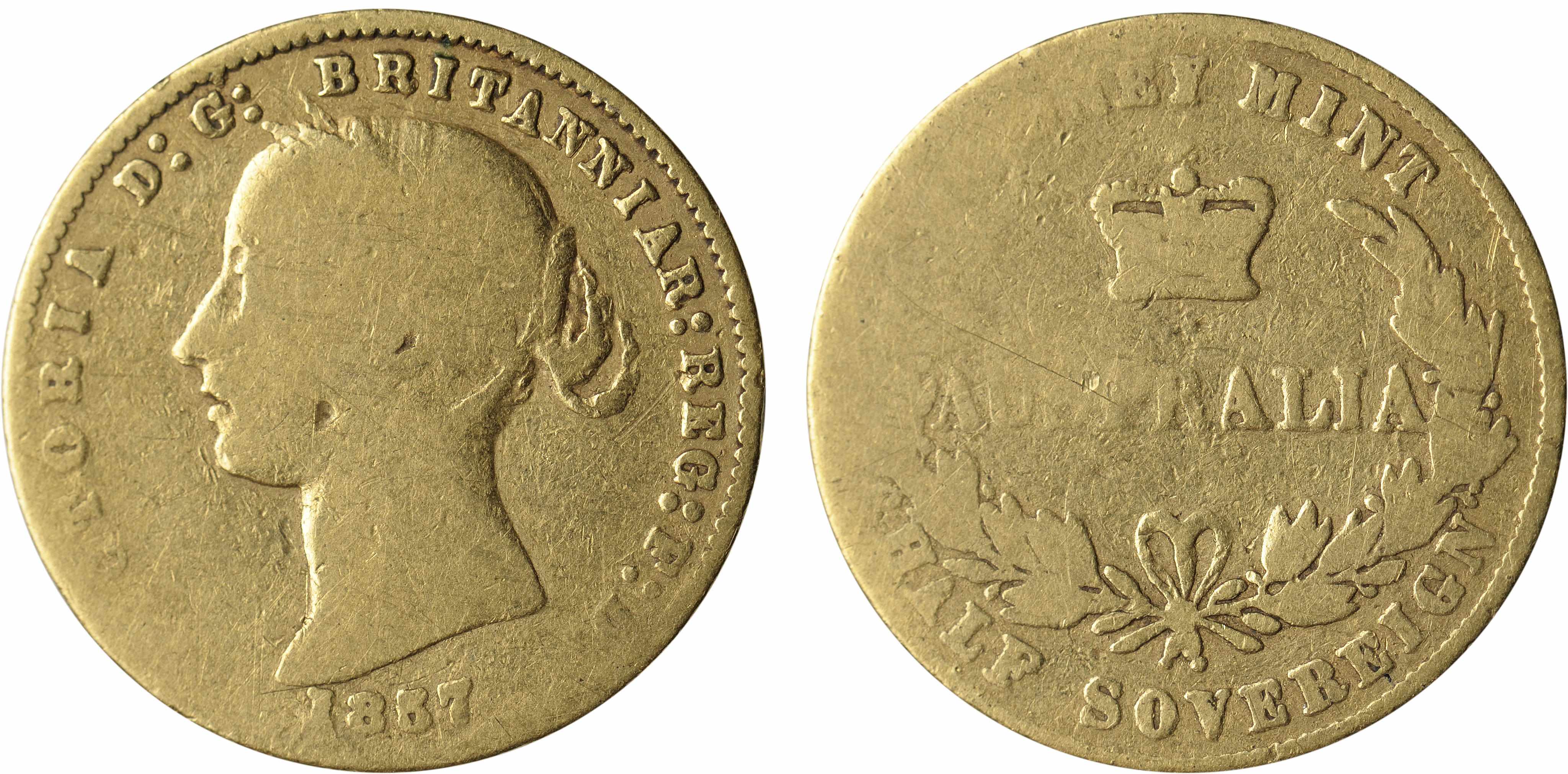 Appraisal: Australia Victoria Sovereign -S KM- Young head of Victoria facing