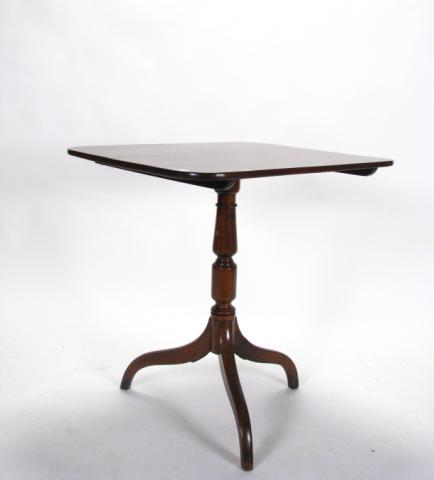 Appraisal: Antique Federal Style Walnut Tilt Top Table '' x ''