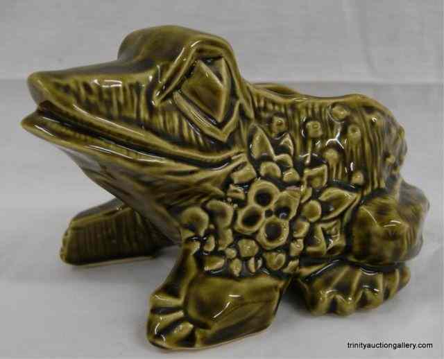 Appraisal: Vintage McCoy Pottery Frog Planter Made in the USA by