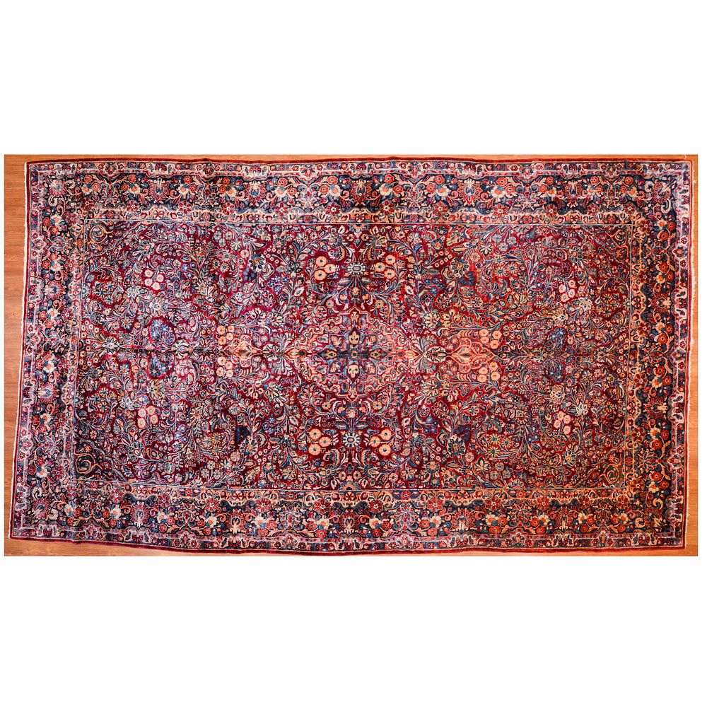 Appraisal: Semi-Antique Sarouk Carpet Persia x Second quarter- th century hand-knotted