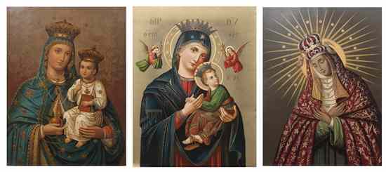 Appraisal: A Group of Three German Posters each depicting Madonna two