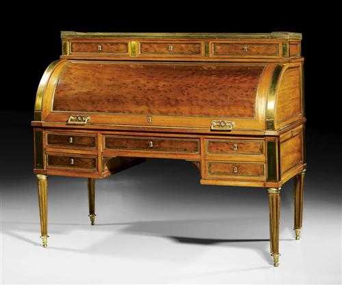 Appraisal: ROLL TOP DESK Louis XVI J F LELEU Jean Fran