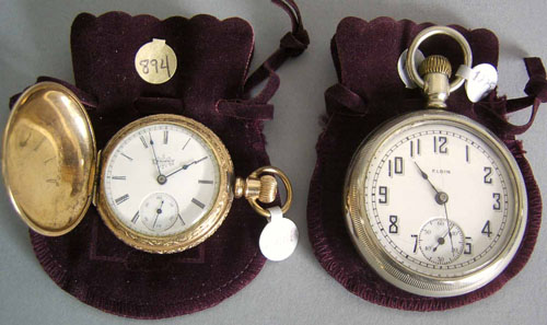 Appraisal: Elgin gold pocket watch with mixed metal case marked Fahys