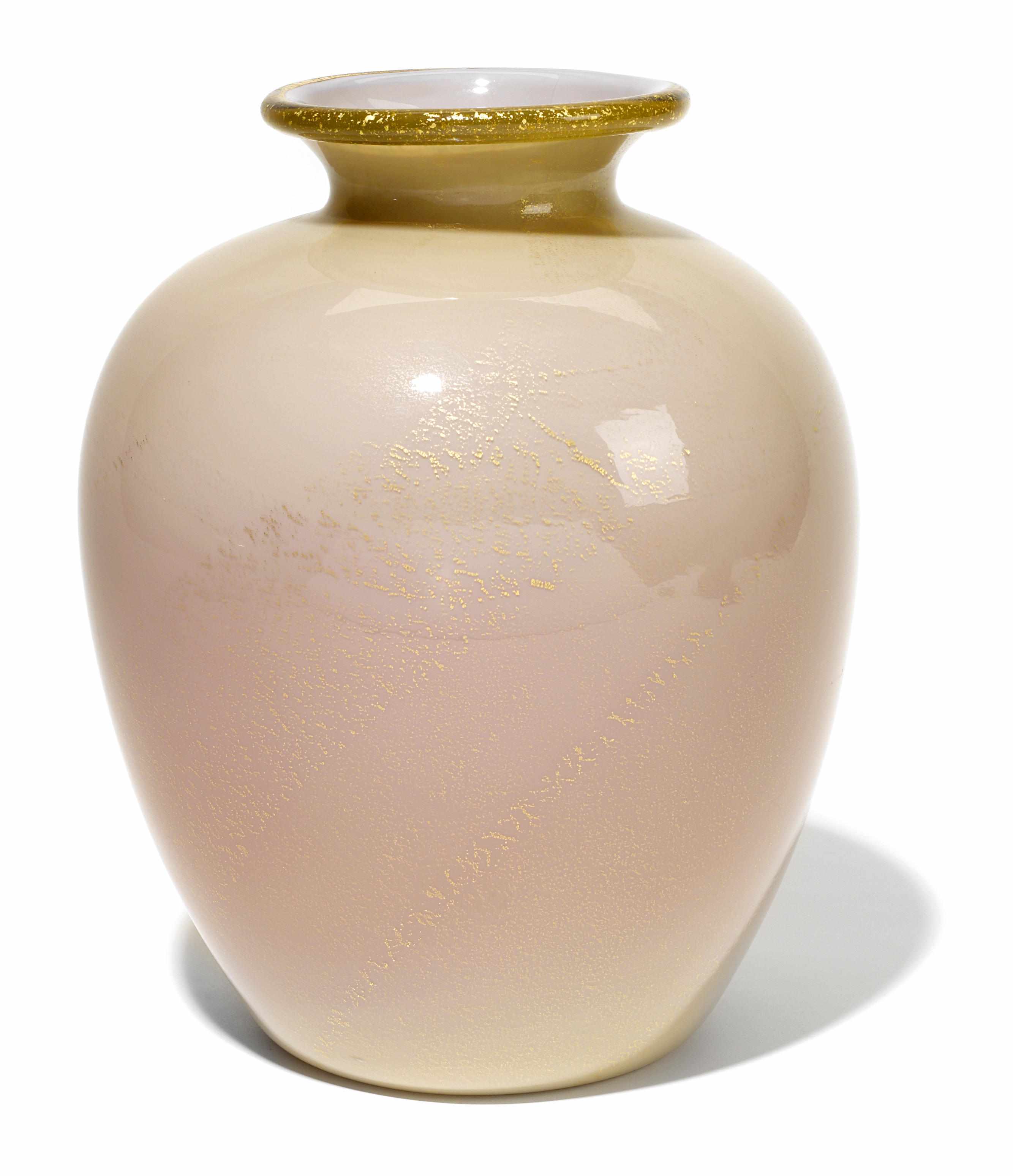 Appraisal: A Tomaso Buzzi for Venini glass Laguna vase - acid-stamped