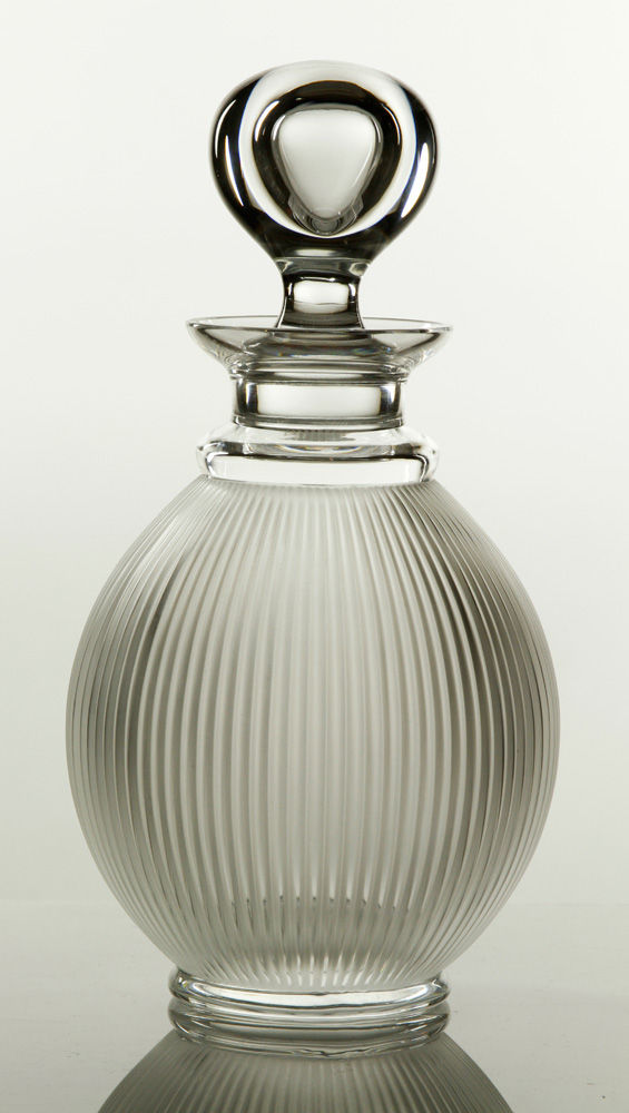 Appraisal: - Lalique Langeais Decanter Lalique Langeais pattern decanter frosted glass