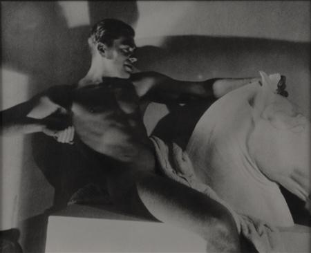 Appraisal: HOYNINGEN-HUENE GEORGE - Untitled Horst Posing Nude with a Drape