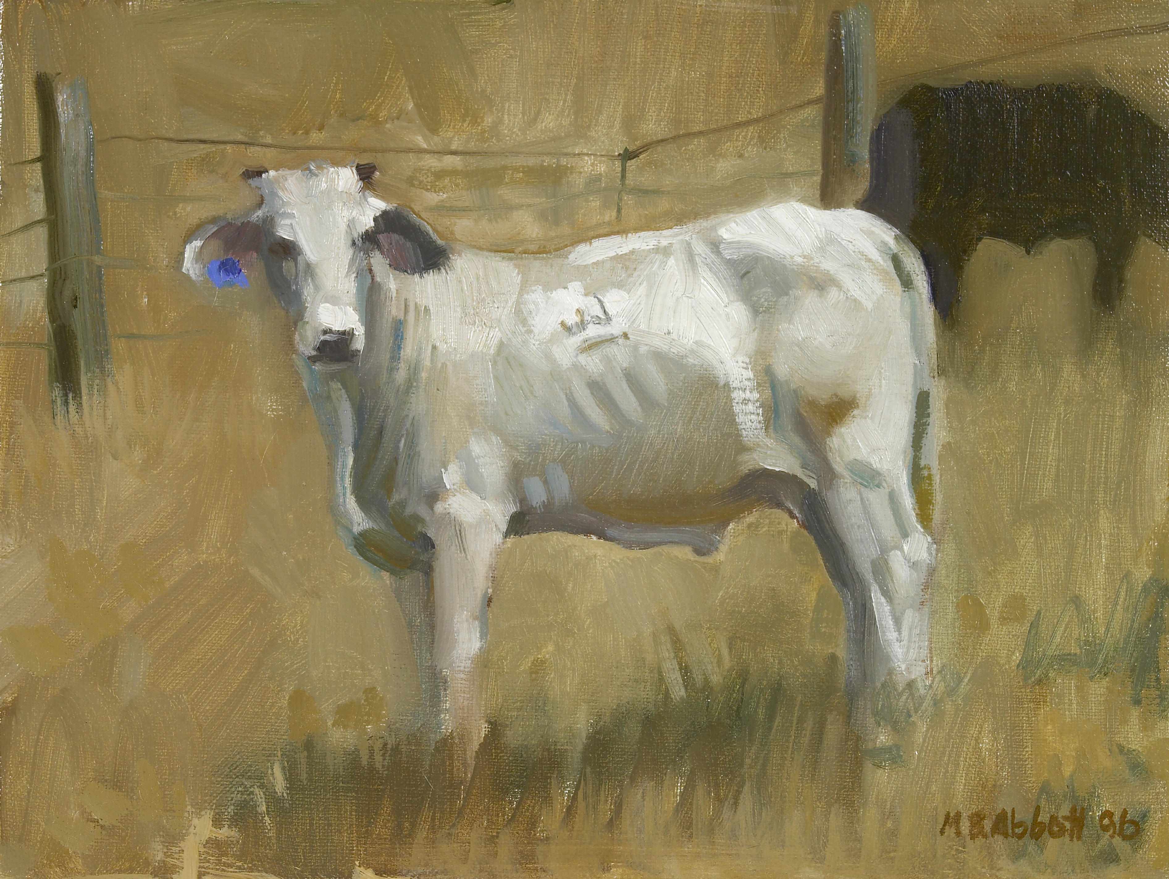 Appraisal: Meredith Brooks Abbott American born White Steer signed and dated