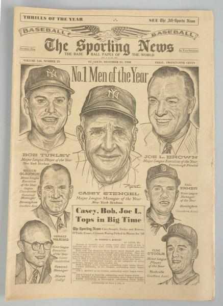 Appraisal: Lot of The Sporting News Newspapers Description Complete run from