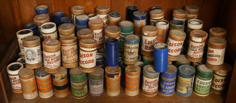 Appraisal: EDISON CYLINDER ROLLS For the Edison Standard phonograph approx assorted