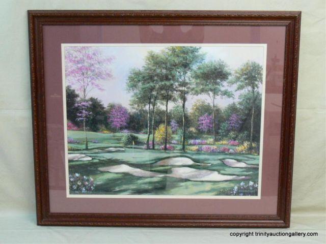 Appraisal: Sambataro Golf Print Bunkers Abound - Framed - large studio