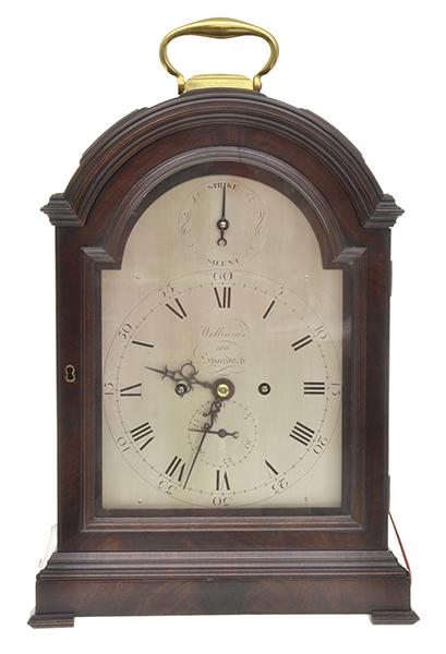 Appraisal: A TH CENTURY MAHOGANY CASED 'PANEL TOP' BRACKET CLOCK SIGNED