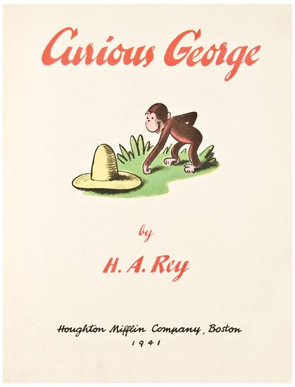 Appraisal: REY H A Curious George Boston Houghton Mifflin Company vo