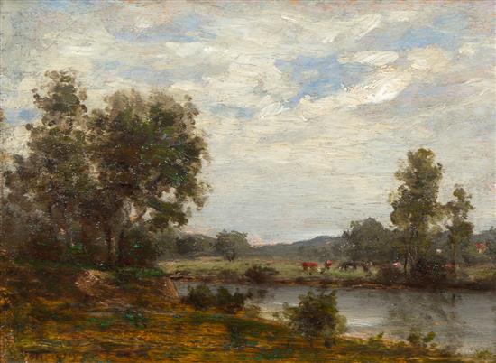 Appraisal: Sale Lot Attributed to Charles Francois Daubigny French - Pastoral