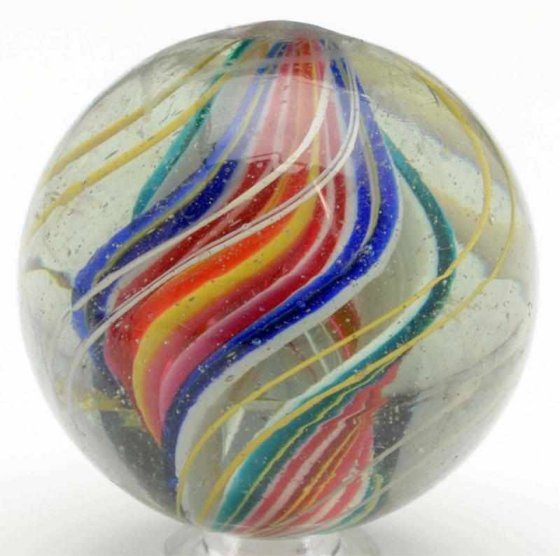 Appraisal: Double Ribbon Swirl Marble One ribbon is made up of