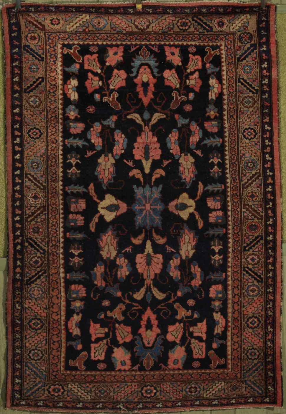 Appraisal: ORIENTAL RUG MALAYER ' x ' '' Quartered central floral