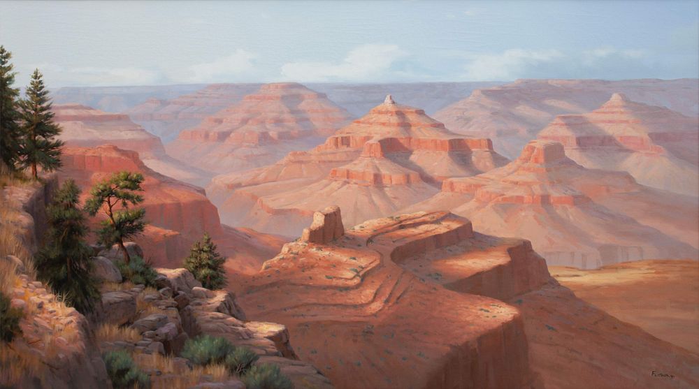 Appraisal: David Flitner American b Untitled Red Canyons David Flitner American